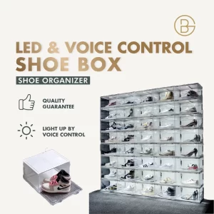LED + Sound Control Premium Shoe Box Sneaker Storage