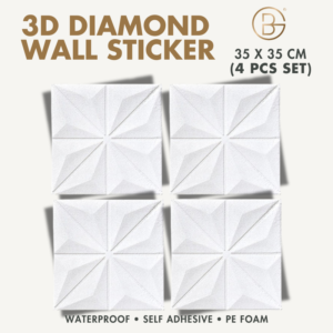 35x35CM PE Foam Diamond Wall Sticker 3D Waterproof Self Adhesive Wallpaper